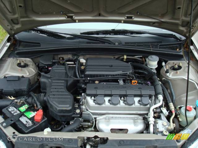 2001 Civic LX Sedan - Titanium Metallic / Beige photo #7
