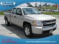 2007 Silver Birch Metallic Chevrolet Silverado 1500 LS Extended Cab 4x4  photo #4