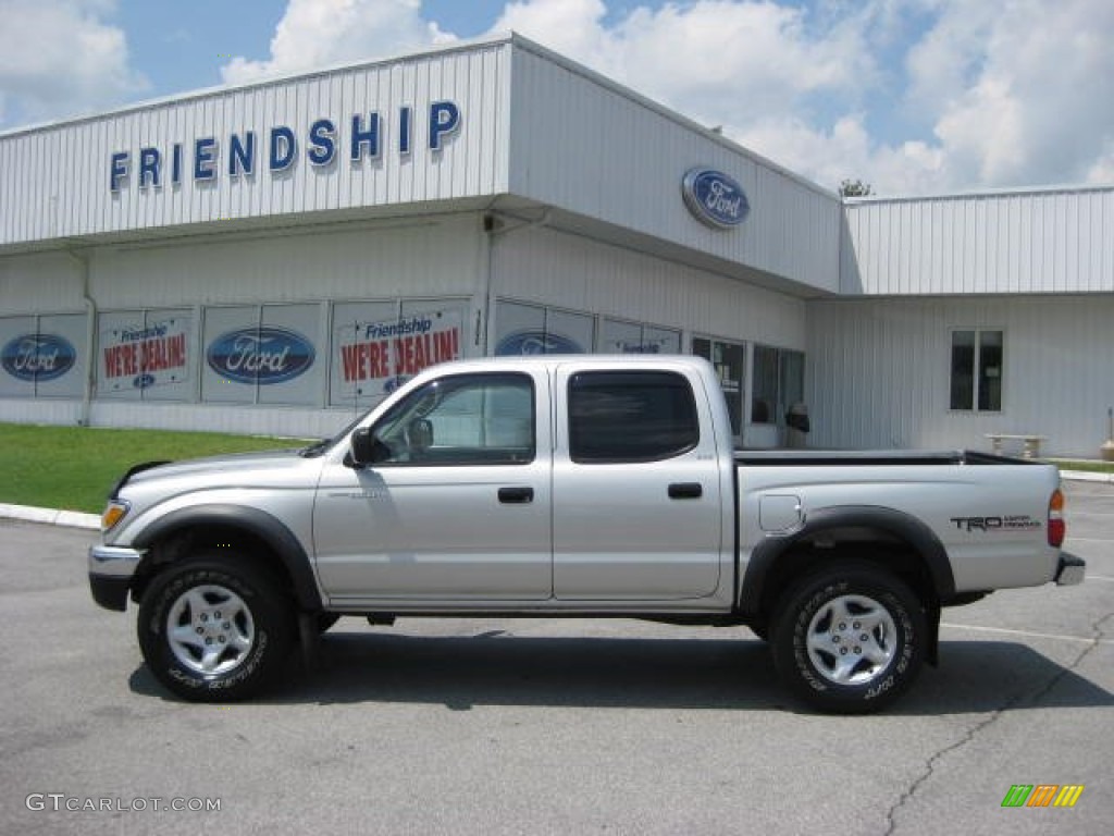 2002 Tacoma V6 PreRunner TRD Double Cab - Lunar Mist Metallic / Charcoal photo #1