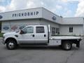 2008 Oxford White Ford F350 Super Duty Lariat Crew Cab 4x4 Chassis  photo #1