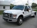 Oxford White 2008 Ford F350 Super Duty Lariat Crew Cab 4x4 Chassis Exterior