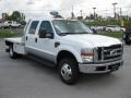 2008 Oxford White Ford F350 Super Duty Lariat Crew Cab 4x4 Chassis  photo #4
