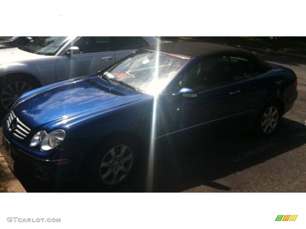 2004 CLK 320 Cabriolet - Orion Blue Metallic / Ash photo #2