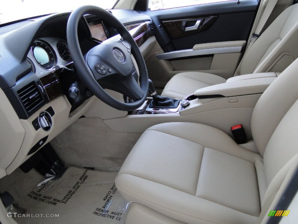 Almond/Black Interior 2012 Mercedes-Benz GLK 350 4Matic Photo #52928580