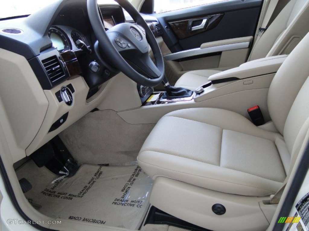 Almond/Black Interior 2012 Mercedes-Benz GLK 350 4Matic Photo #52928595