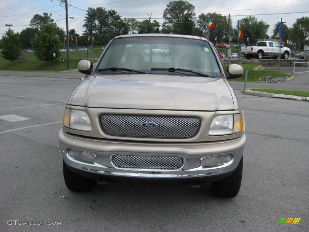 1998 F150 XLT Regular Cab 4x4 - Prairie Tan Metallic / Medium Prairie Tan photo #3