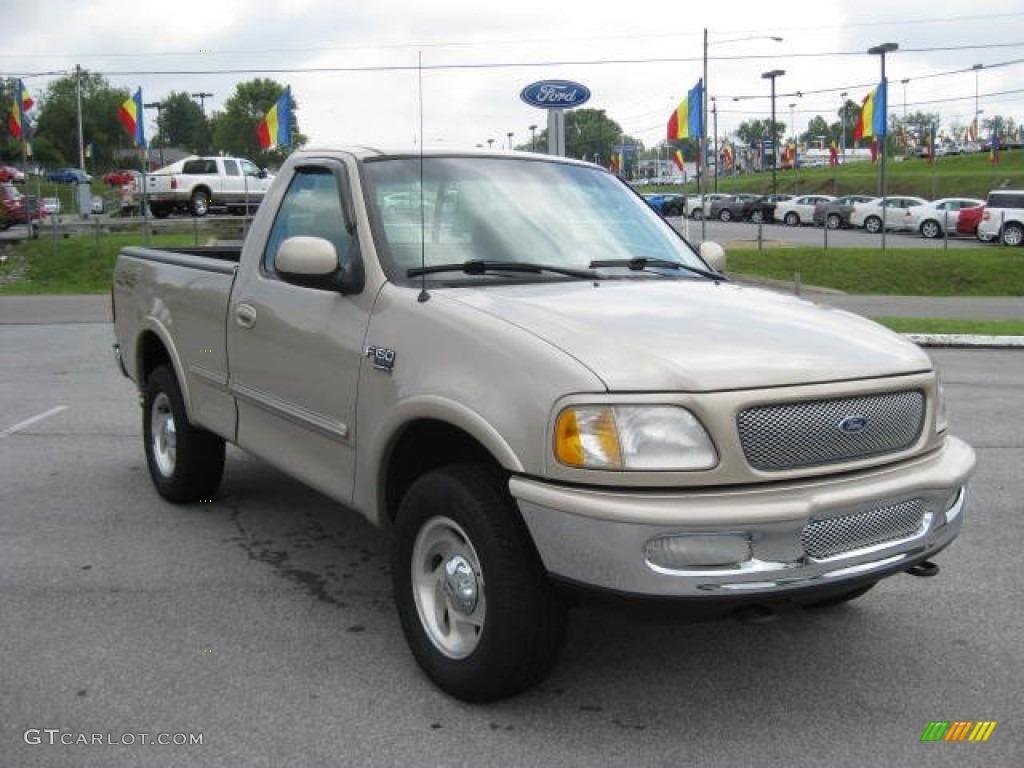 Prairie Tan Metallic 1998 Ford F150 XLT Regular Cab 4x4 Exterior Photo #52928874