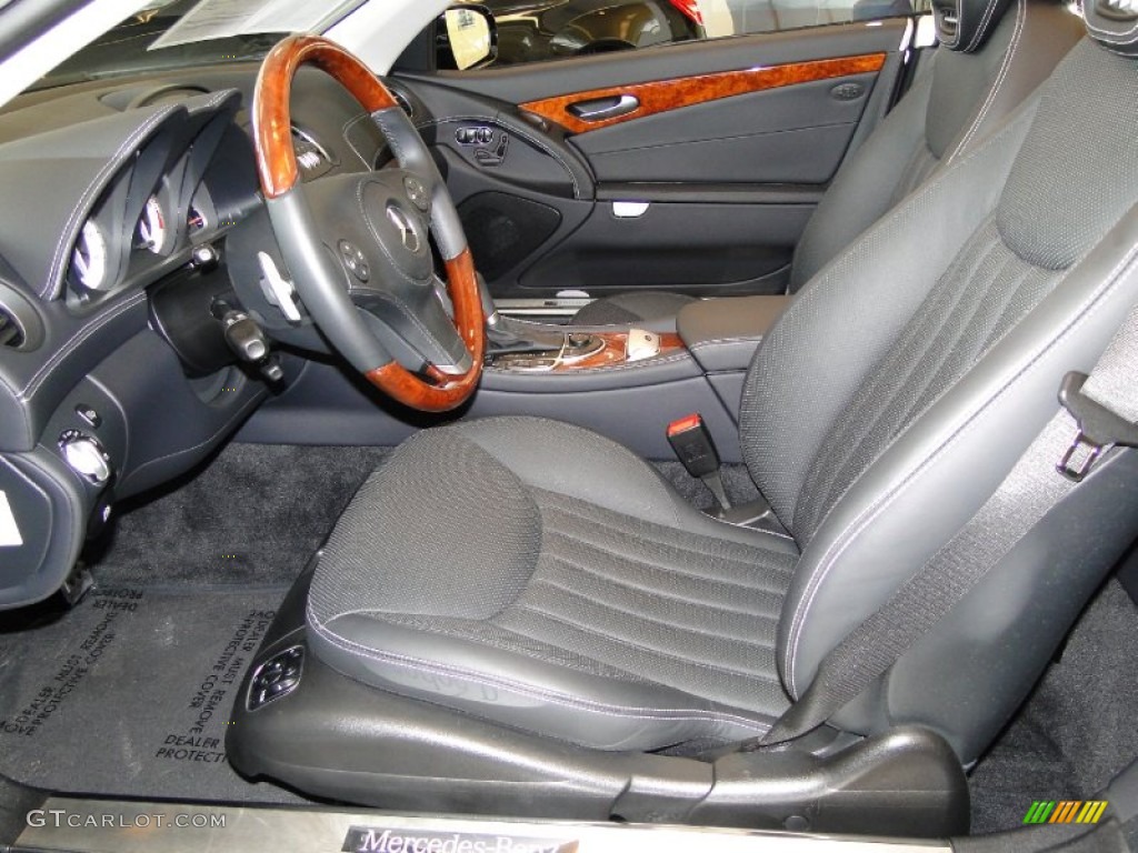 Black Interior 2011 Mercedes-Benz SL 550 Roadster Photo #52929318