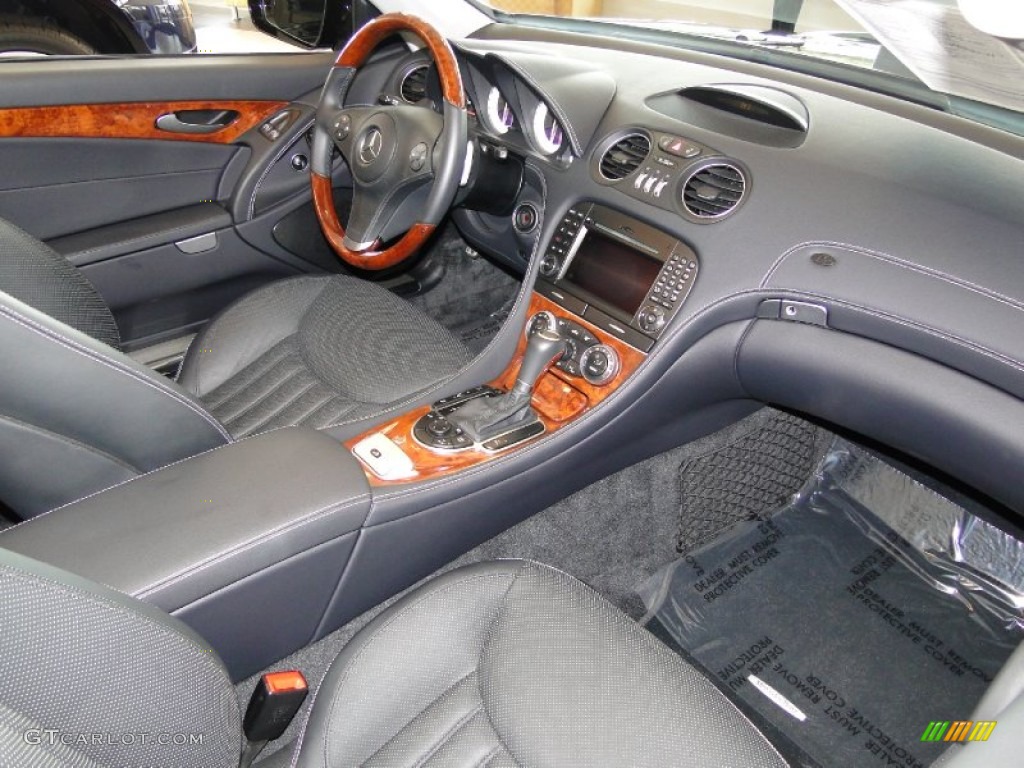 Black Interior 2011 Mercedes-Benz SL 550 Roadster Photo #52929378