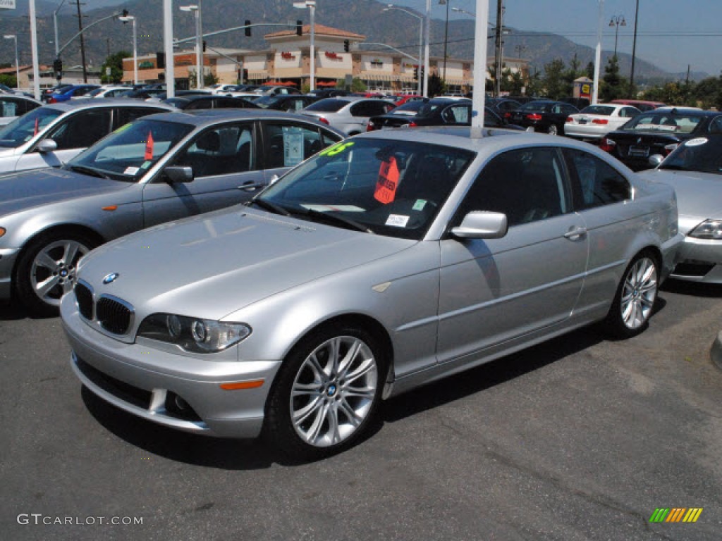 2005 3 Series 330i Coupe - Titanium Silver Metallic / Black photo #25