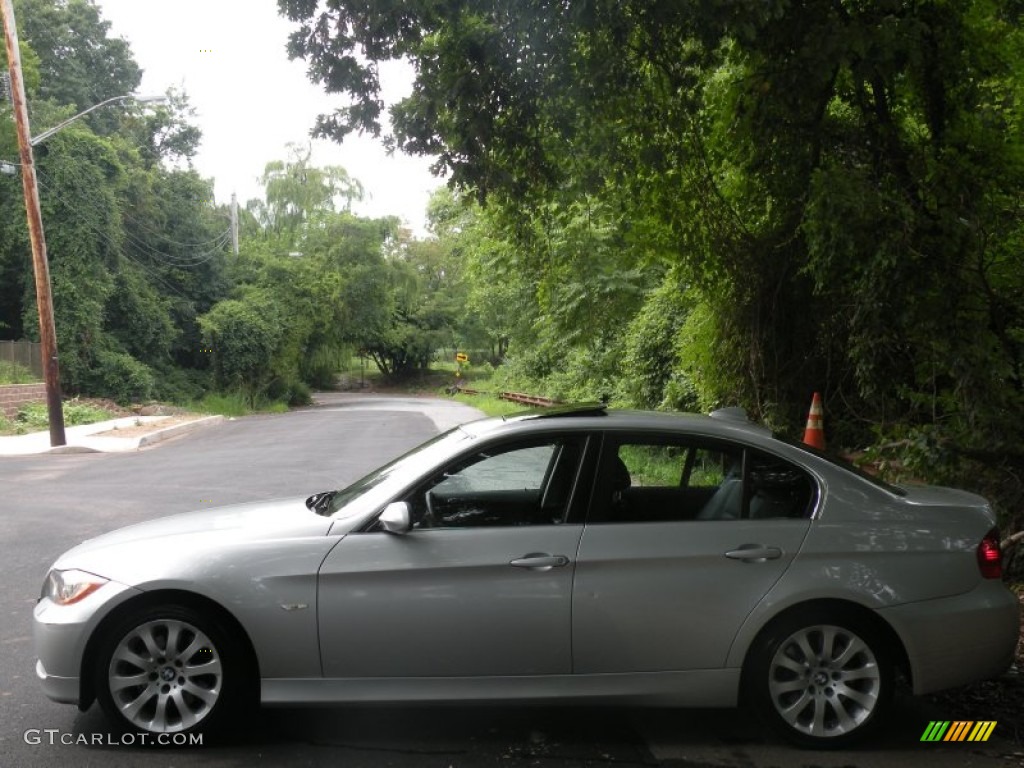 2006 3 Series 330xi Sedan - Titanium Silver Metallic / Black photo #8