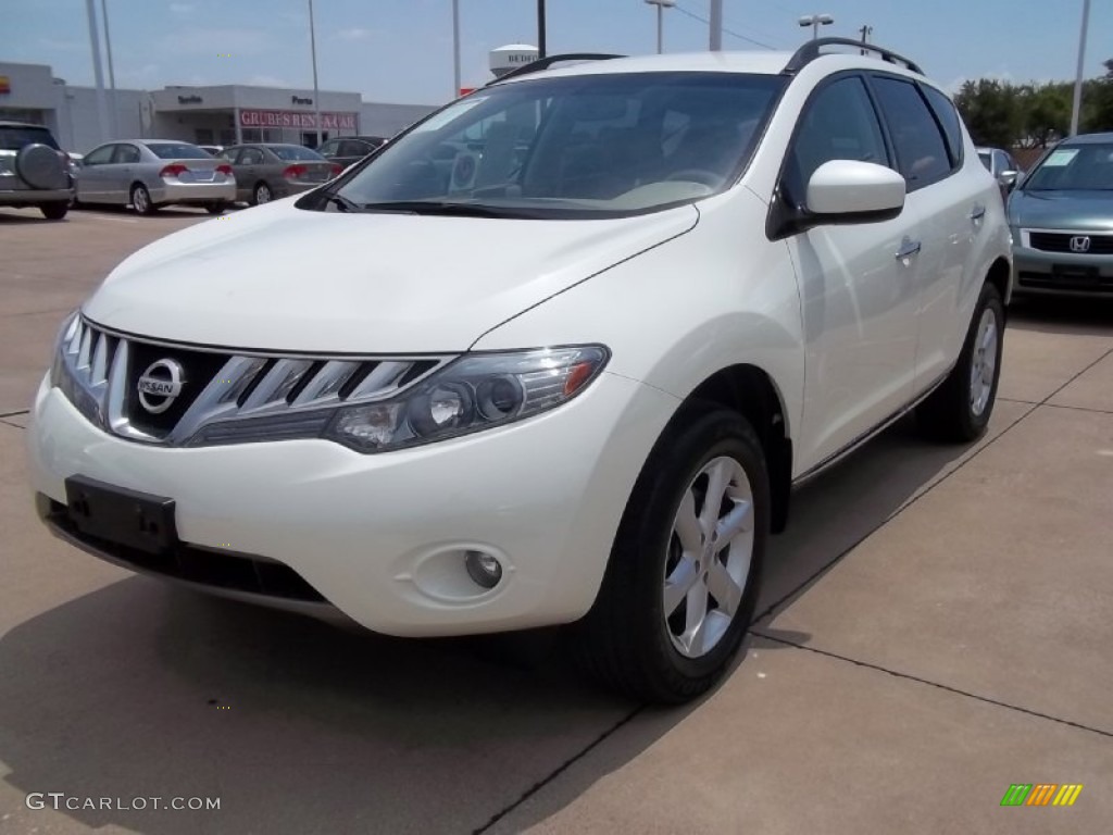 2009 Murano SL AWD - Glacier Pearl / Beige photo #1