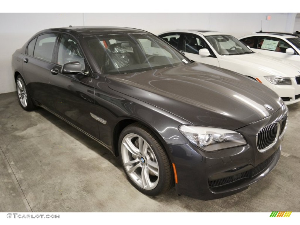 2012 7 Series 750Li Sedan - Dark Graphite Metallic / Black photo #3