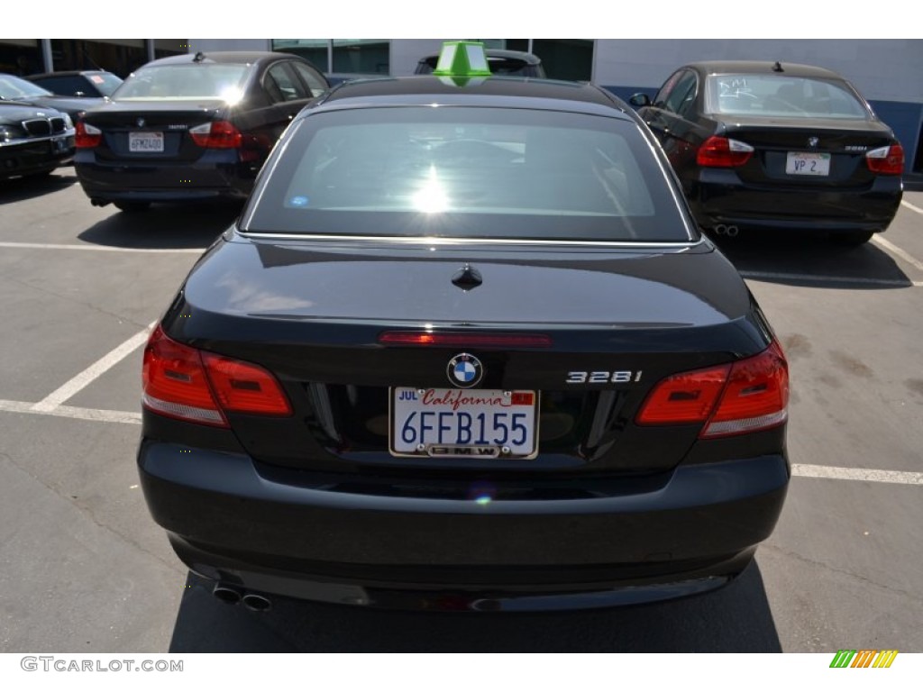 2008 3 Series 328i Convertible - Jet Black / Black photo #6