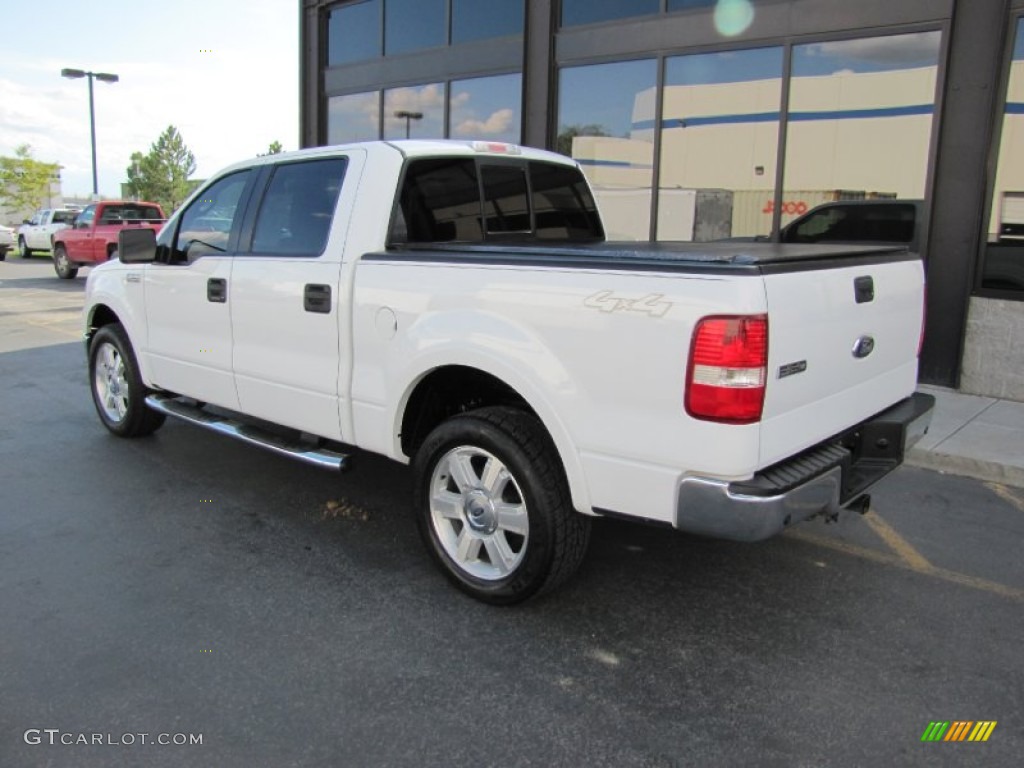 2006 F150 Lariat SuperCrew 4x4 - Oxford White / Black photo #30