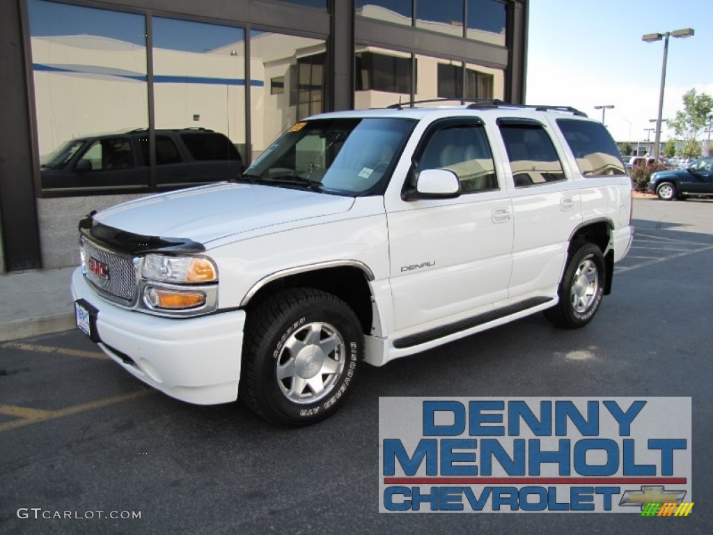 2002 Yukon Denali AWD - Summit White / Neutral/Shale photo #1