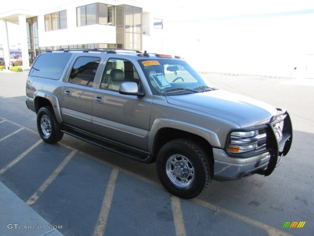 2003 Suburban 1500 LT 4x4 - Light Pewter Metallic / Gray/Dark Charcoal photo #34