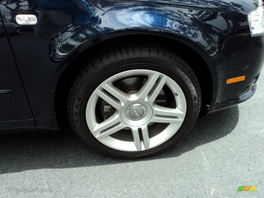 2008 A4 2.0T Sedan - Deep Sea Blue Pearl Effect / Light Gray photo #3