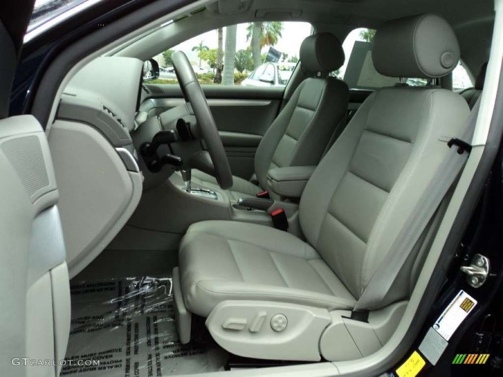 2008 A4 2.0T Sedan - Deep Sea Blue Pearl Effect / Light Gray photo #18