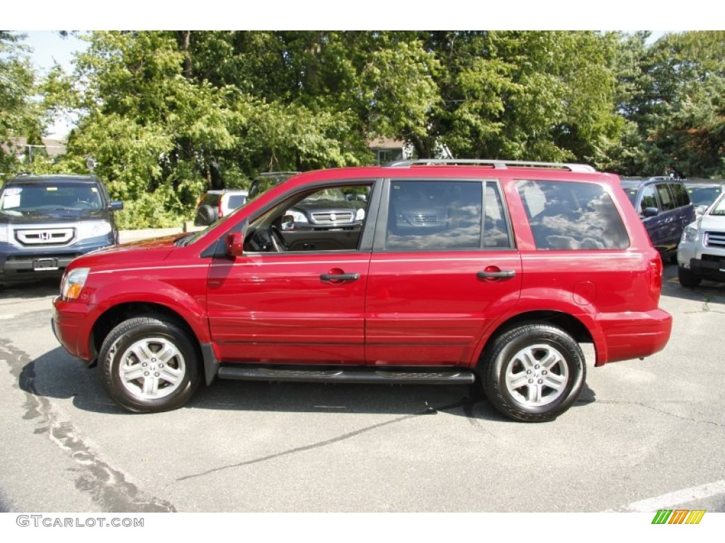 2005 Pilot EX-L 4WD - Redrock Pearl / Saddle photo #10