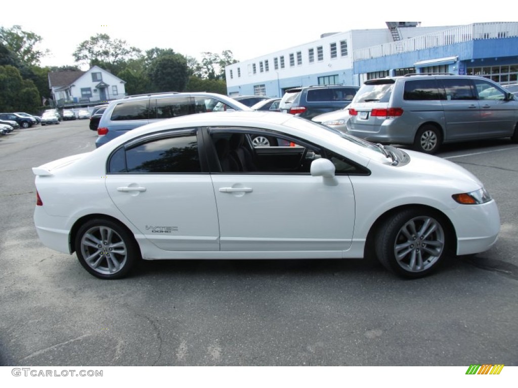 2007 Civic Si Sedan - Taffeta White / Black photo #4