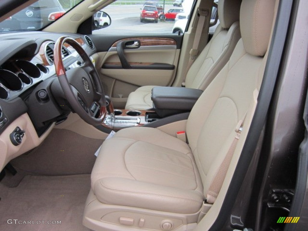 2011 Enclave CXL AWD - Cocoa Metallic / Cashmere/Cocoa photo #15