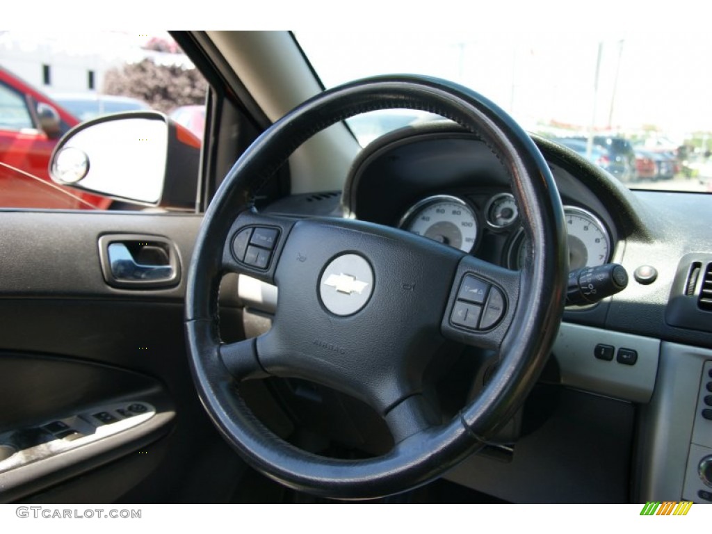 2006 Chevrolet Cobalt LT Coupe Ebony Steering Wheel Photo #52937448