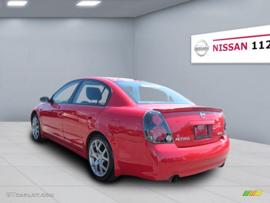 2005 Altima 3.5 SE-R - Code Red / SE-R Charcoal photo #2