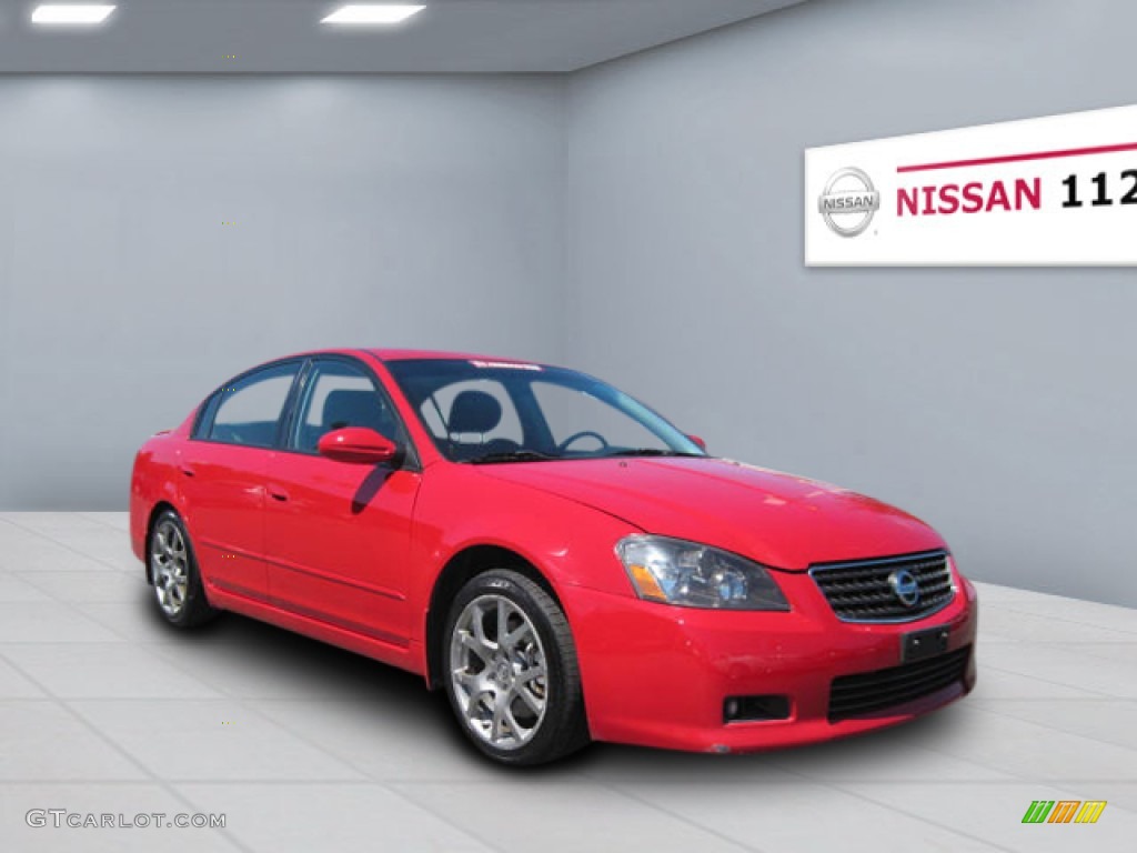 2005 Altima 3.5 SE-R - Code Red / SE-R Charcoal photo #4