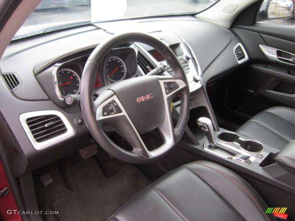 Jet Black Interior 2010 GMC Terrain SLT AWD Photo #52938213