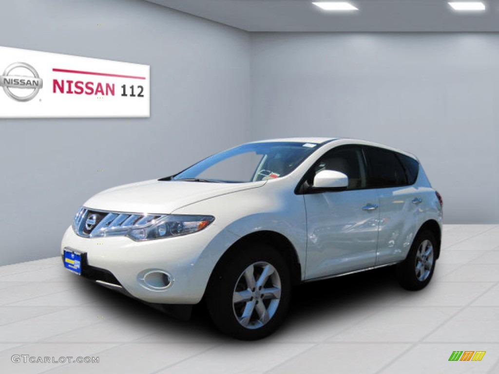 2009 Murano SL AWD - Glacier Pearl / Beige photo #1