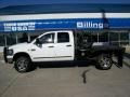 2007 Bright White Dodge Ram 2500 SLT Quad Cab 4x4 Chassis  photo #2