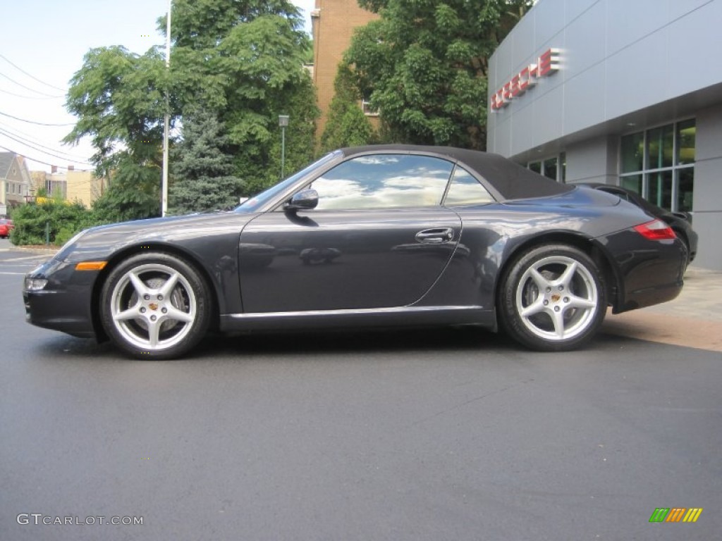 Atlas Grey Metallic 2008 Porsche 911 Carrera Cabriolet Exterior Photo #52940142