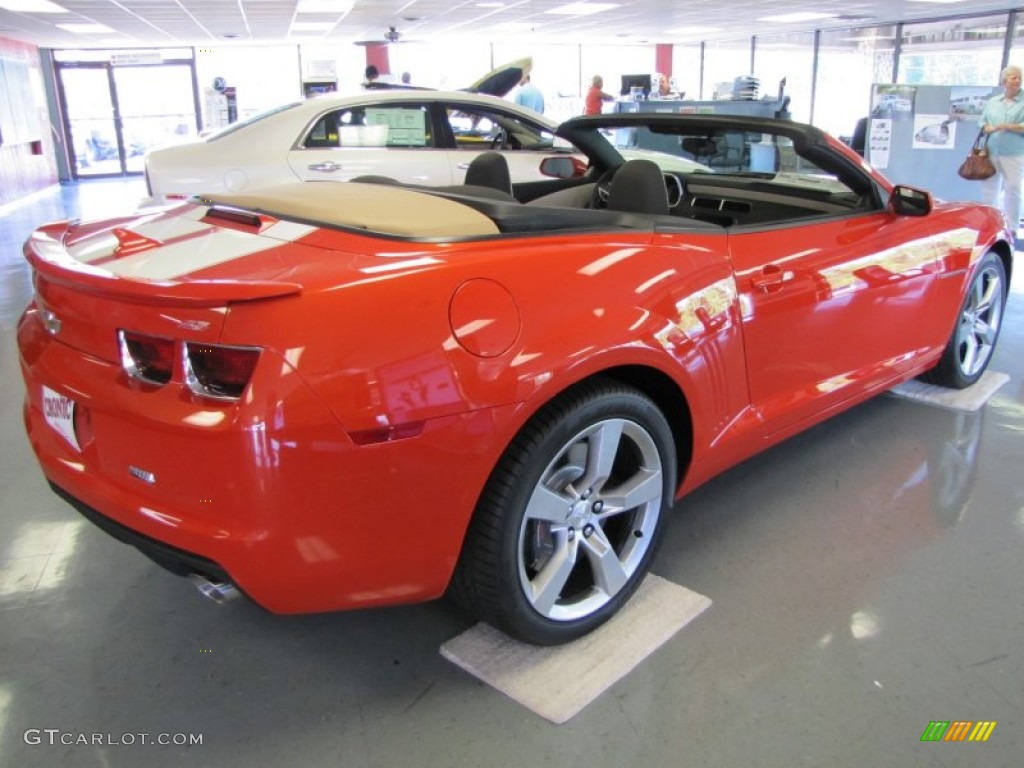Inferno Orange Metallic 2011 Chevrolet Camaro SS/RS Convertible Exterior Photo #52940361