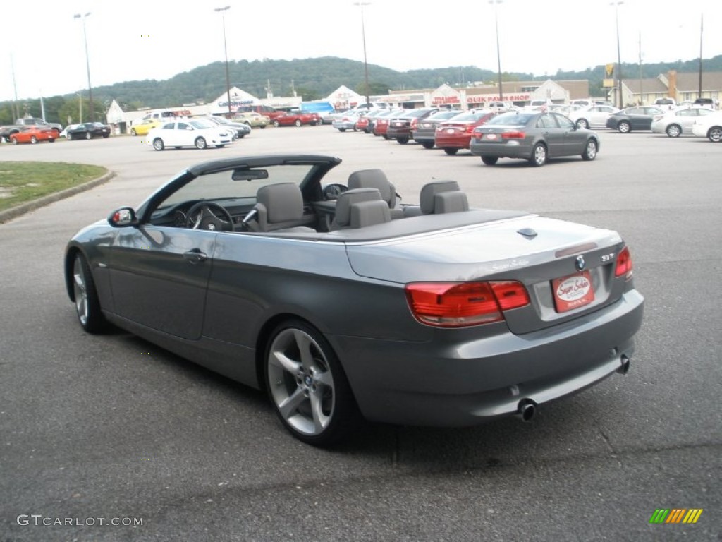 2008 3 Series 335i Convertible - Space Grey Metallic / Gray photo #10