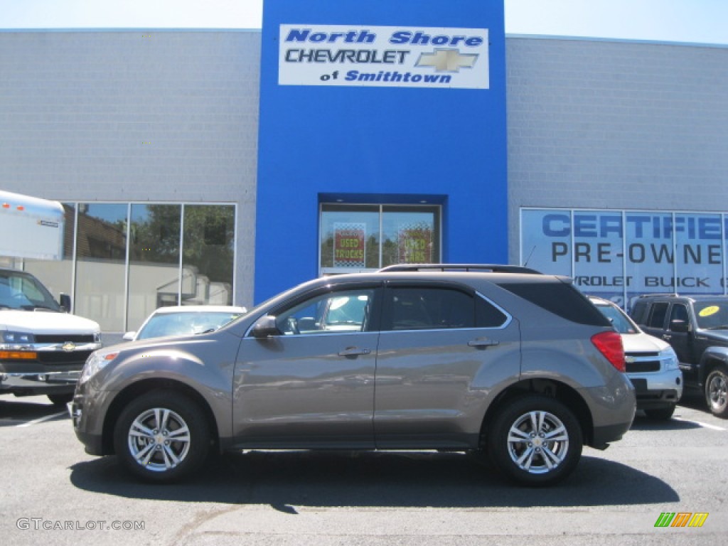 2010 Equinox LT AWD - Mocha Steel Metallic / Jet Black photo #1