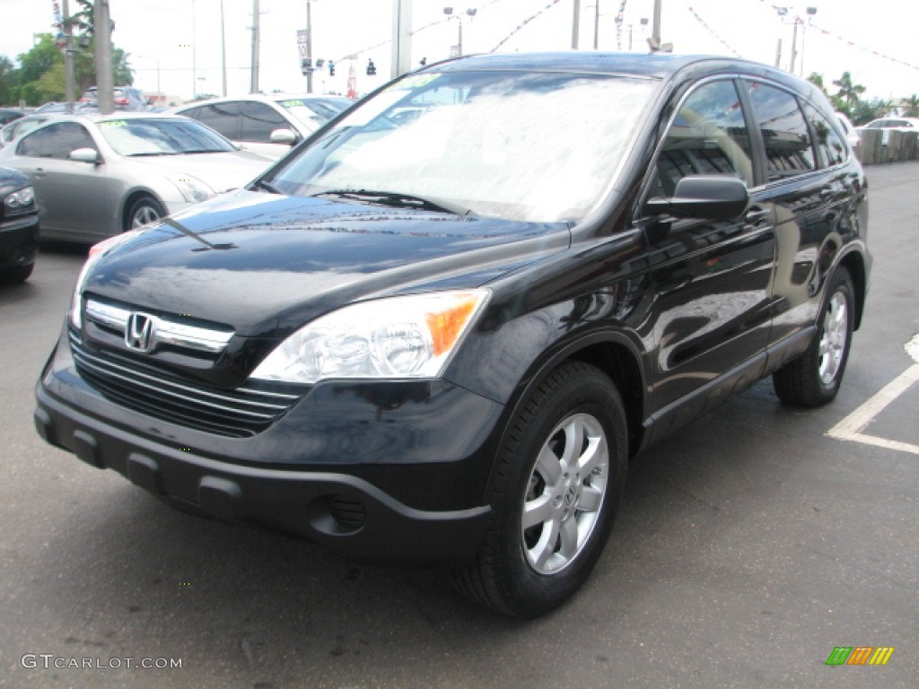 2008 CR-V EX - Nighthawk Black Pearl / Black photo #4