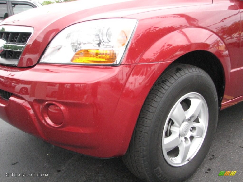 2009 Sorento LX - Spicy Red / Gray photo #4