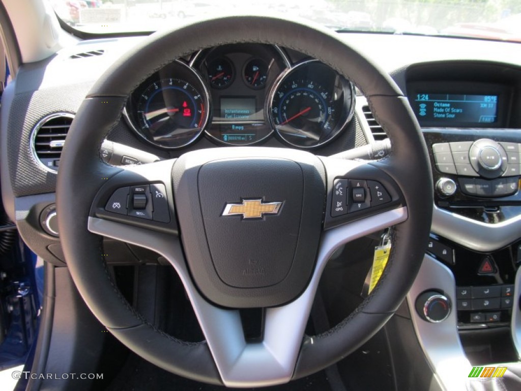 2012 Chevrolet Cruze LT/RS Jet Black Steering Wheel Photo #52941860