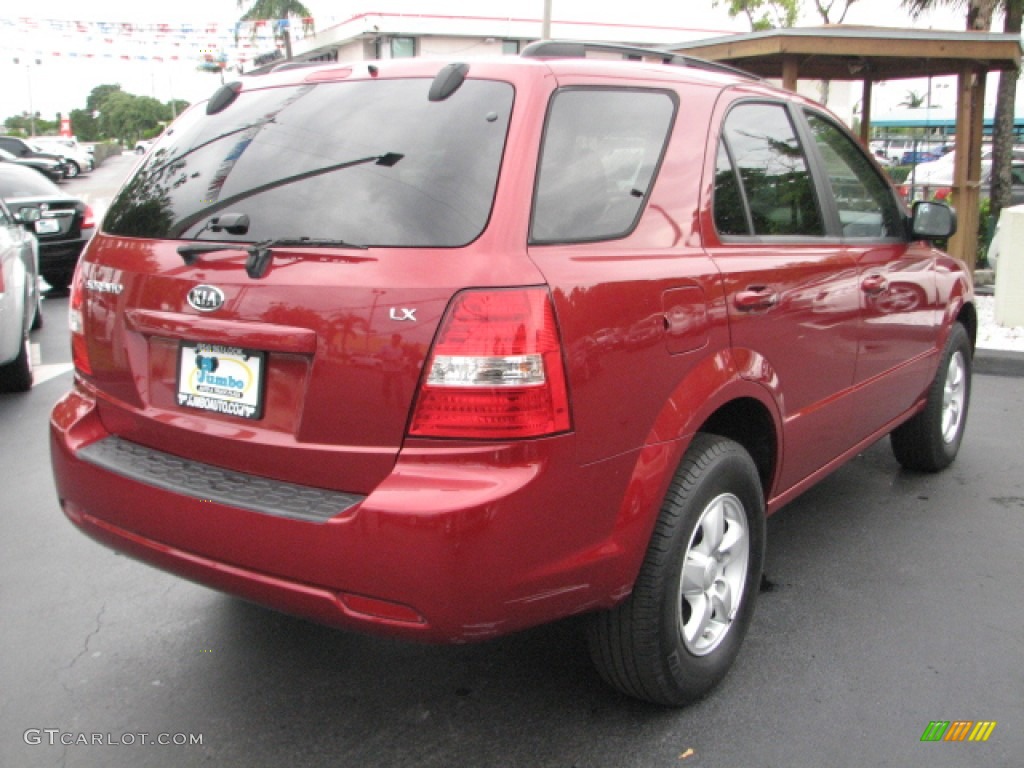 2009 Sorento LX - Spicy Red / Gray photo #8