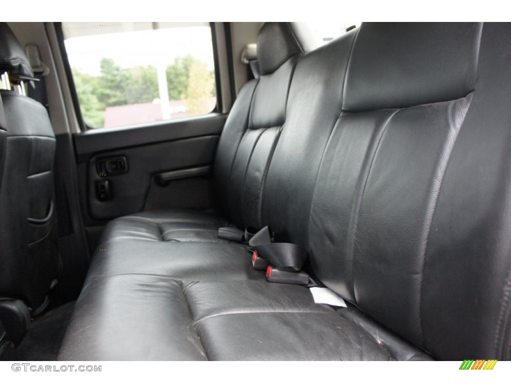 Black Interior 2003 Nissan Frontier SC V6 Crew Cab 4x4 Photo #52942038