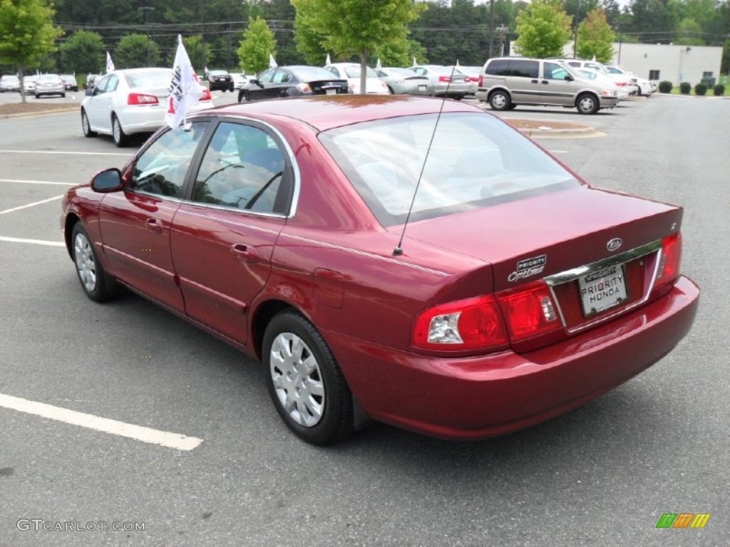 2006 Optima LX - Radiant Red / Gray photo #3