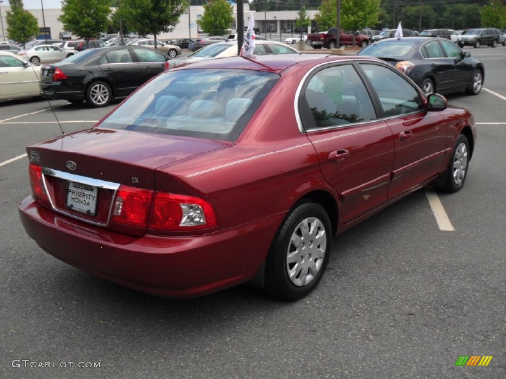2006 Optima LX - Radiant Red / Gray photo #5