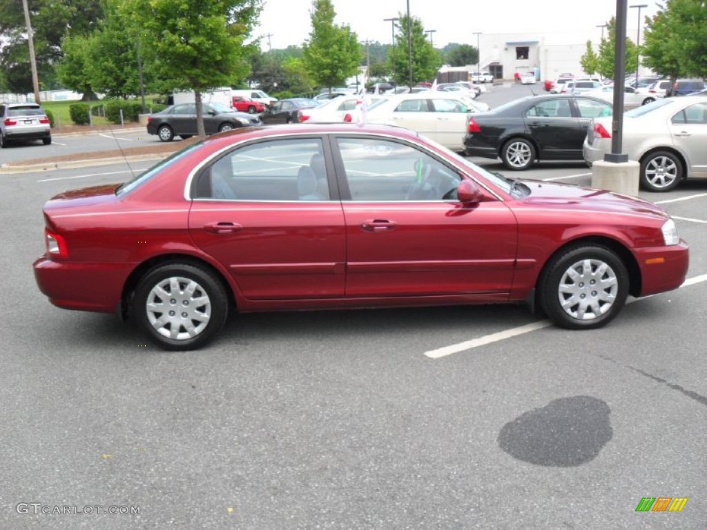 2006 Optima LX - Radiant Red / Gray photo #6
