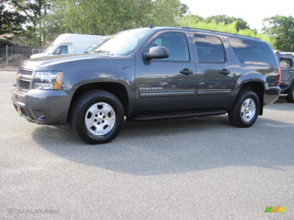 2010 Suburban LS 4x4 - Taupe Gray Metallic / Ebony photo #1