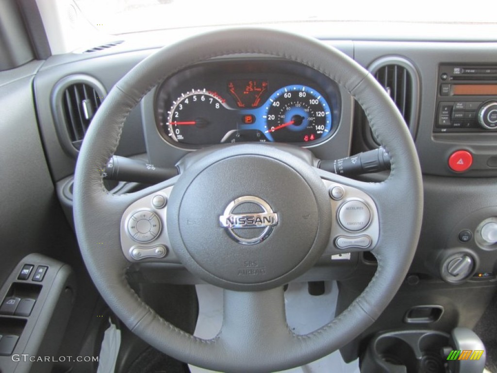 2011 Nissan Cube 1.8 S Black Steering Wheel Photo #52943688