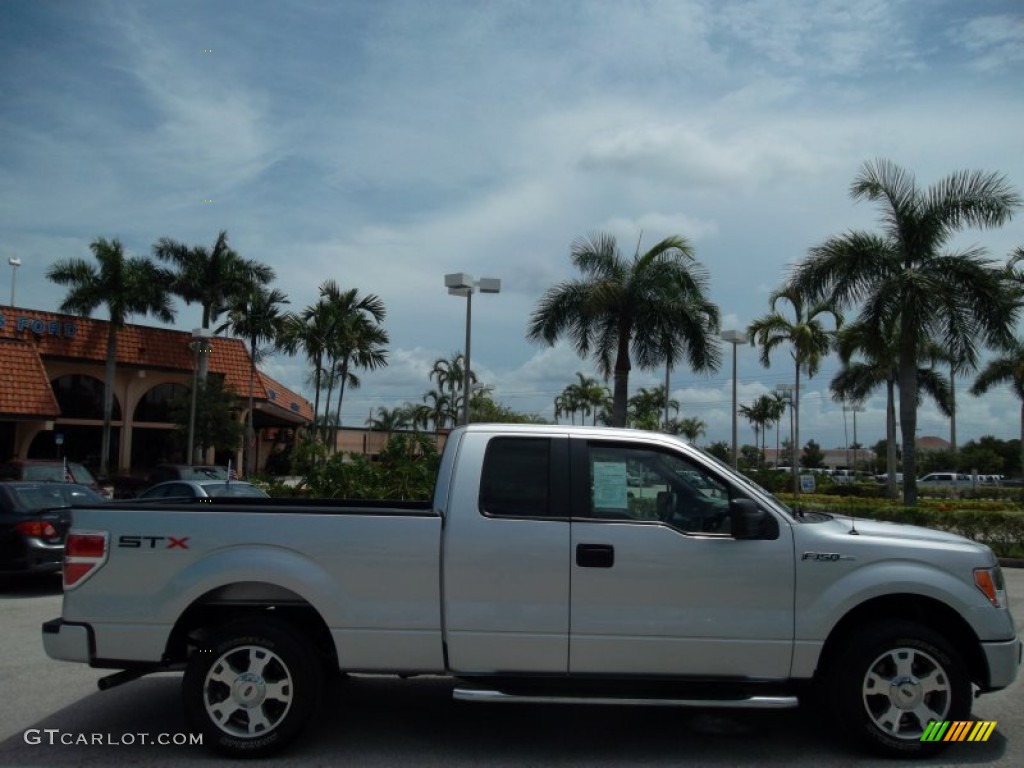 2010 F150 STX SuperCab - Ingot Silver Metallic / Medium Stone photo #5