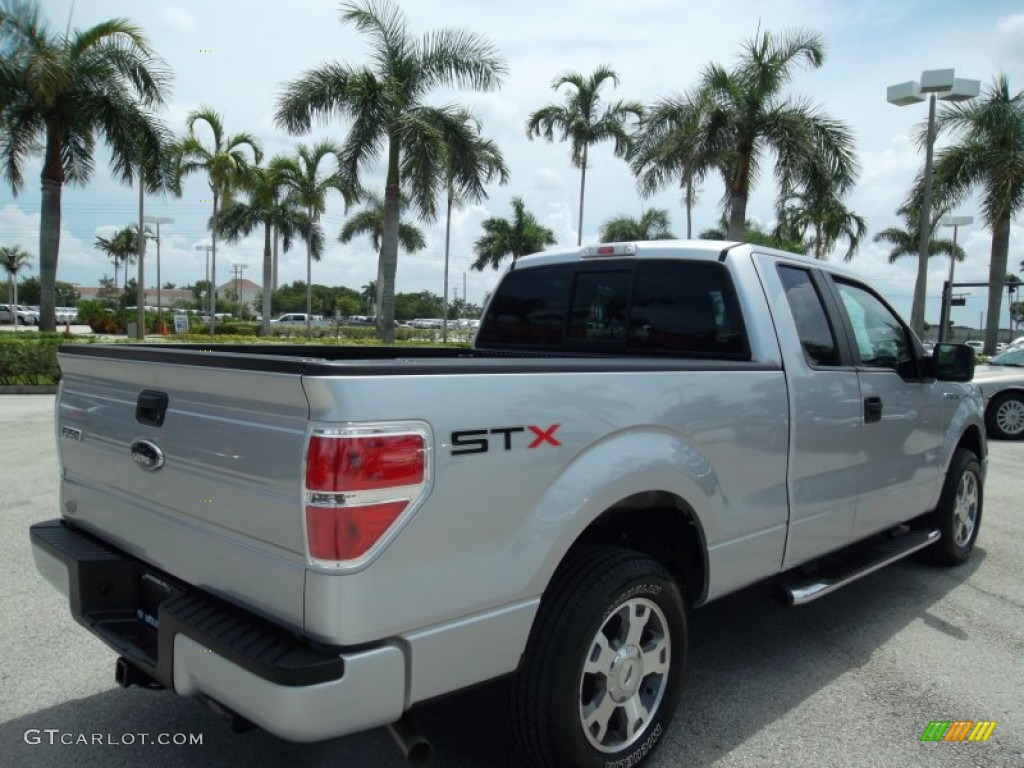 2010 F150 STX SuperCab - Ingot Silver Metallic / Medium Stone photo #6