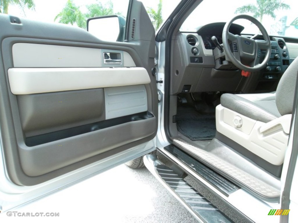 2010 F150 STX SuperCab - Ingot Silver Metallic / Medium Stone photo #16