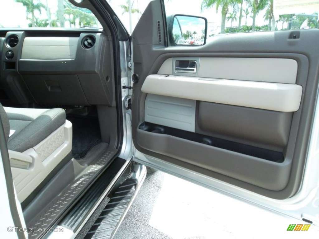 2010 F150 STX SuperCab - Ingot Silver Metallic / Medium Stone photo #19